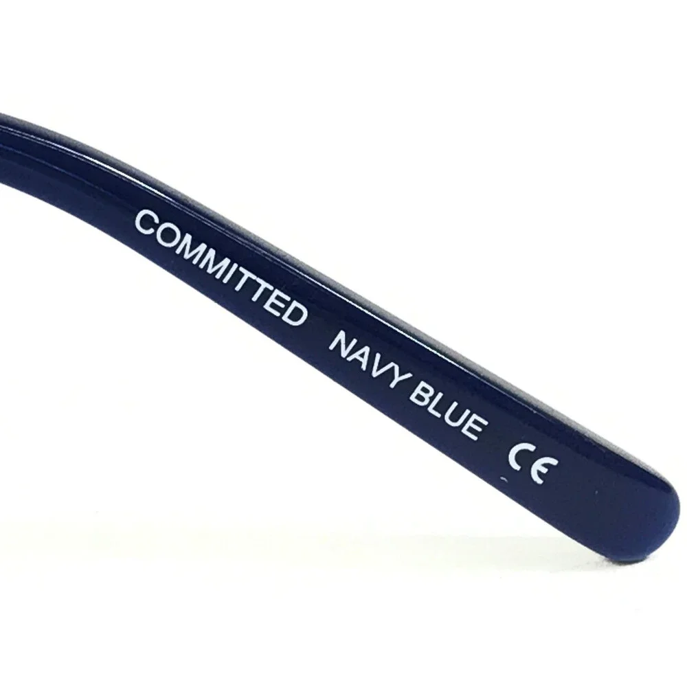 Aspire Eyeglasses Frames COMMITTED NAVY BLUE Cat Eye Full Rim 51-16-140